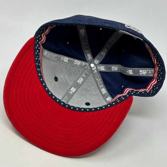 San Francisco Giants Hat Baseball Cap USA American Flag New Era Blue Fitted 7 - Picture 4 of 10
